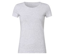 T-Shirt  Baumwolle hell meliert
