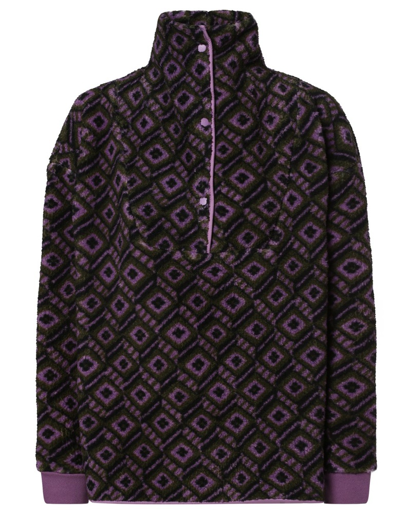 Rich&Royal Damen Sweatshirt flieder gemustert Rich&Royal Damen Sweatshirt flieder gemustert