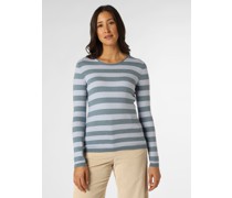 Pullover mit Cashmere-Anteil  Baumwolle indigo gestreift