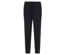 Pyjama-Hose  Baumwolle marine meliert