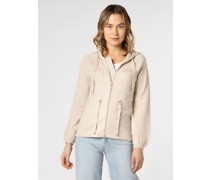 Kapuzenjacke  Feinstrick sand