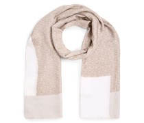 Schal  taupe gemustert