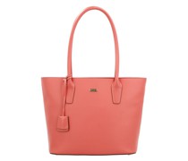 Shopper  Leder koralle