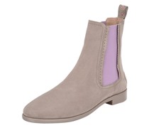 Chelsea-Boots  Leder taupe