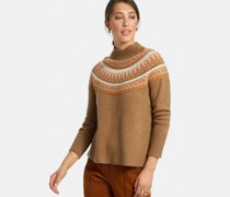 Strickrundhalspullov