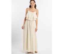 Maxikleid  weiß gemustert