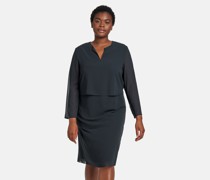 Chiffonkleid  marine