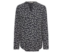 Bluse  Viskose marine gemustert