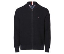 Strickjacke  Feinstrick marine