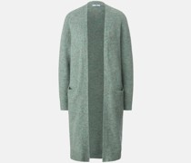 Strickjacke  Wolle mint meliert