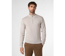 Pullover mit Cashmere-Anteil  Baumwolle hell meliert