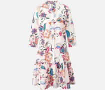 Blusenkleid  Baumwolle  gemustert