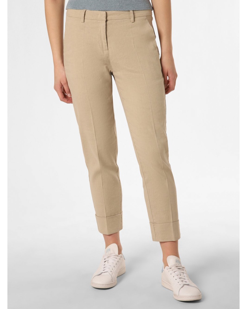 Cambio Damen Hose mit Leinen-Anteil Baumwolle