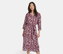 Blusenkleid  Viskose bordeaux gemustert