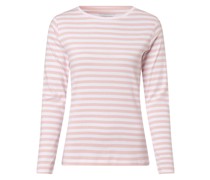 Langarmshirt  Baumwolle rosa gestreift