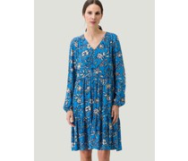 Kleid  Viskose hell gemustert