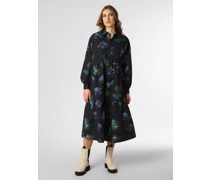 Kleid  Baumwolle schwarz gemustert