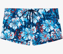 Badeshorts   blau gemustert