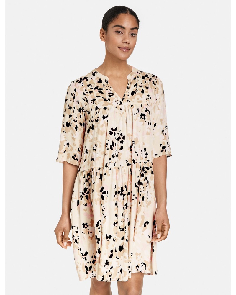 Taifun Damen Sommerkleid Viskose gemustert