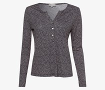 Langarmshirt  Jersey marine gepunktet