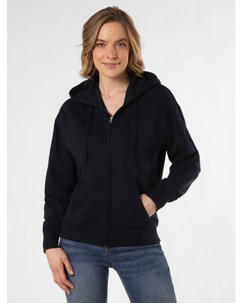 Marie Lund Damen Kapuzenjacke Baumwolle marine