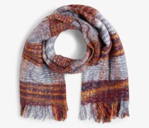 Schal  bordeaux gestreift