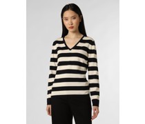 Pullover  Feinstrick marine gestreift