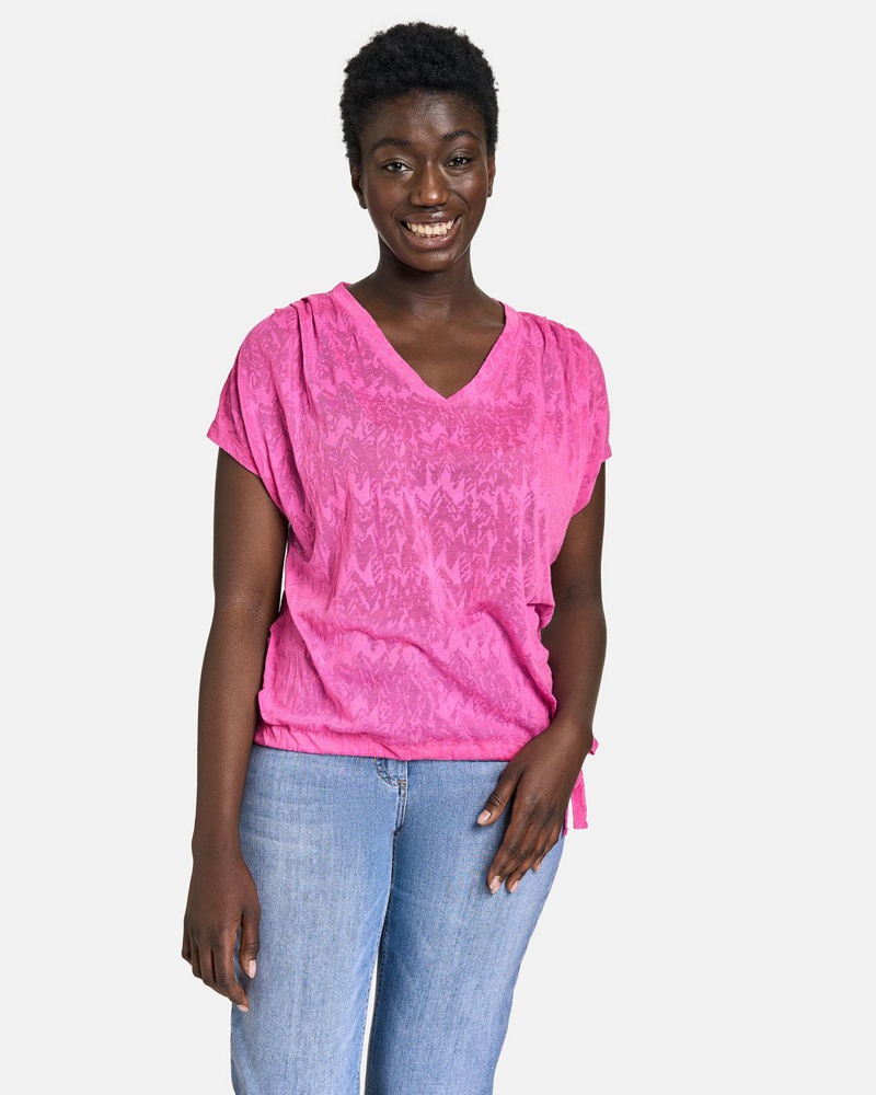 Gerry Weber Damen Kurzarmshirt Baumwolle