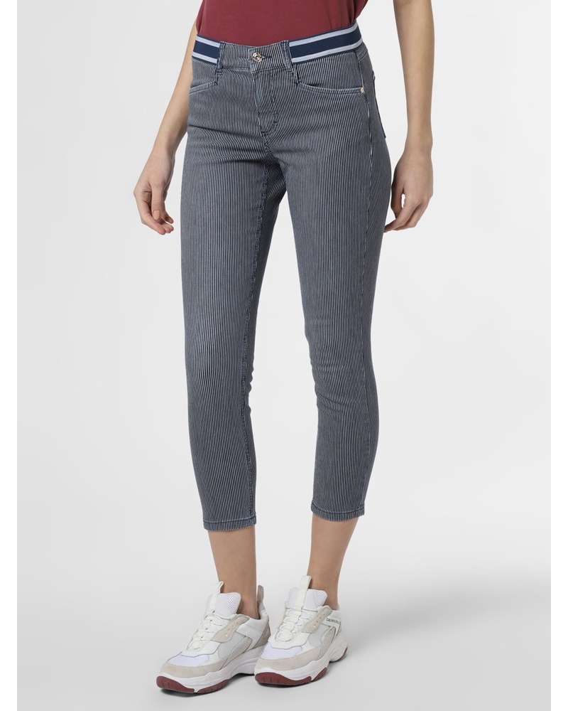 ANGELS Damen Hose Baumwolle marine gestreift