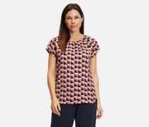Casual-Bluse  mehrfarbig gemustert