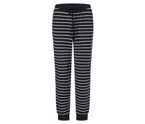 Pyjama-Hose  Baumwolle marine gestreift