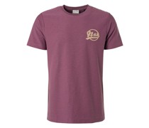 Rundhals T-Shirt  Baumwolle purple