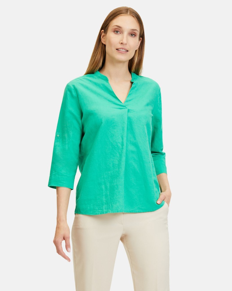 Betty Barclay Damen Schlupfbluse Leinen