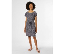 Kleid  Viskose marine gemustert