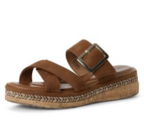 Sandalen aus Leder  cognac