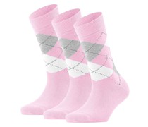 Socken 3er Pack  Baumwolle  kariert
