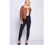 Lederjacke  cognac