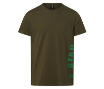 T-Shirt  Baumwolle oliv bedruckt