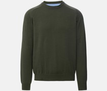 Strickpullover  Baumwolle oliv