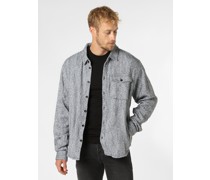 Jacke  Baumwolle indigo gemustert