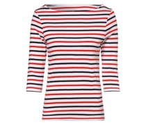 Shirt  Baumwolle weiß gestreift