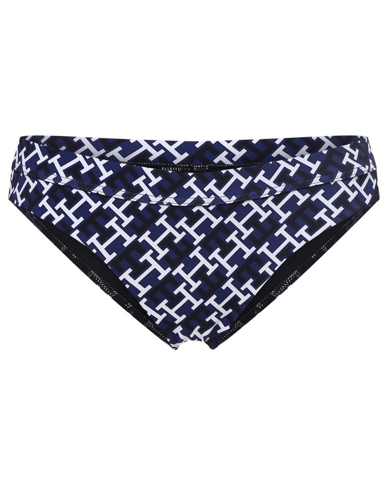 Tommy Hilfiger Damen Bikini-Hose Mikrofaser marine gemustert
