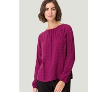 Viskosebluse  pink gemustert