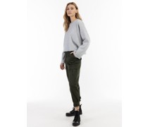 Oversize Sweatshirt  Baumwolle hell meliert