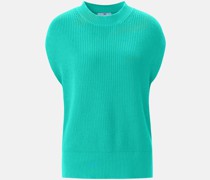 Strickpullover  Baumwolle aqua