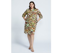 Kleid  Wolle lind gemustert