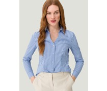 Hemdbluse  Baumwolle  gestreift