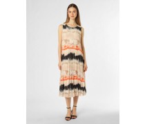 Kleid  Chiffon beige gemustert