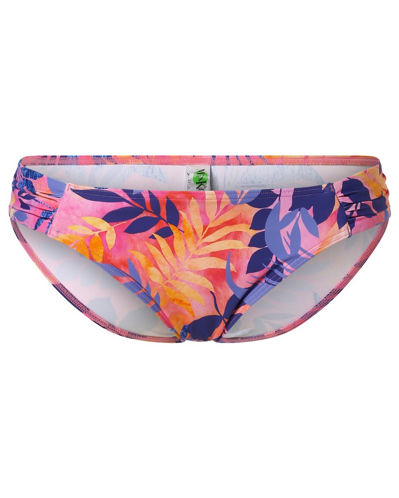 Venice Beach Damen Bikini-Hose Polyamid pink gemustert