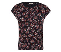 T-Shirt  Baumwolle marine gemustert